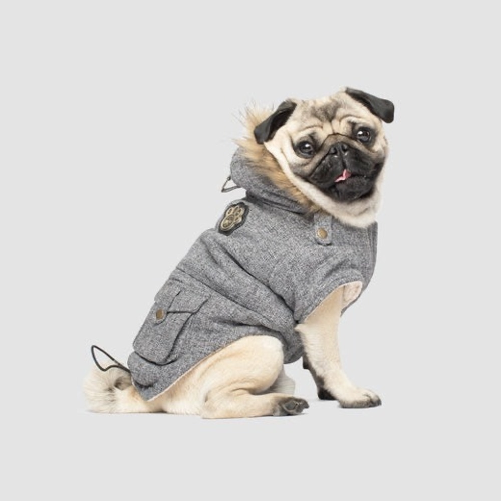 Canada Pooch Alaskan Army Parka Grey 28 New With‎ Tags